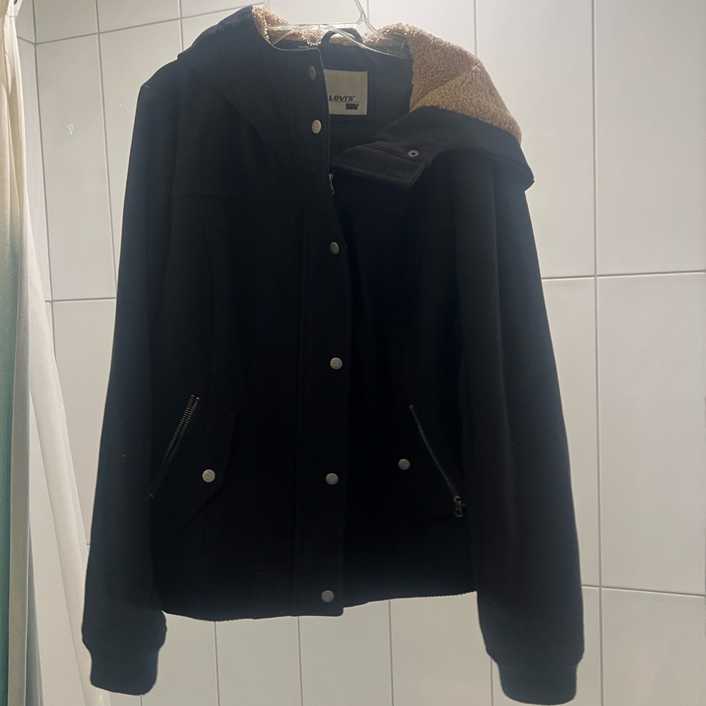 Women's Black Jacket with Hood